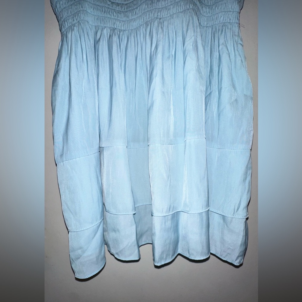 Ramy Brook loose-fitting bodice, comfortably cinched waist, halter top dress - Picture 4 of 5